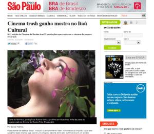 Elaine Oliveira como Lucila no curta Vermibus, de Rubens Mello. Revista Época.